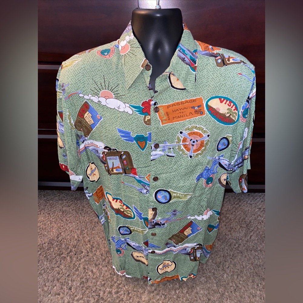 Vintage Reyn Spooner Collection Dietrich Varez  Hawaiian Button Up Shirt Medium